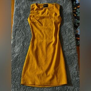 Designer: Abyss By Abby Yellow Fitted Dress